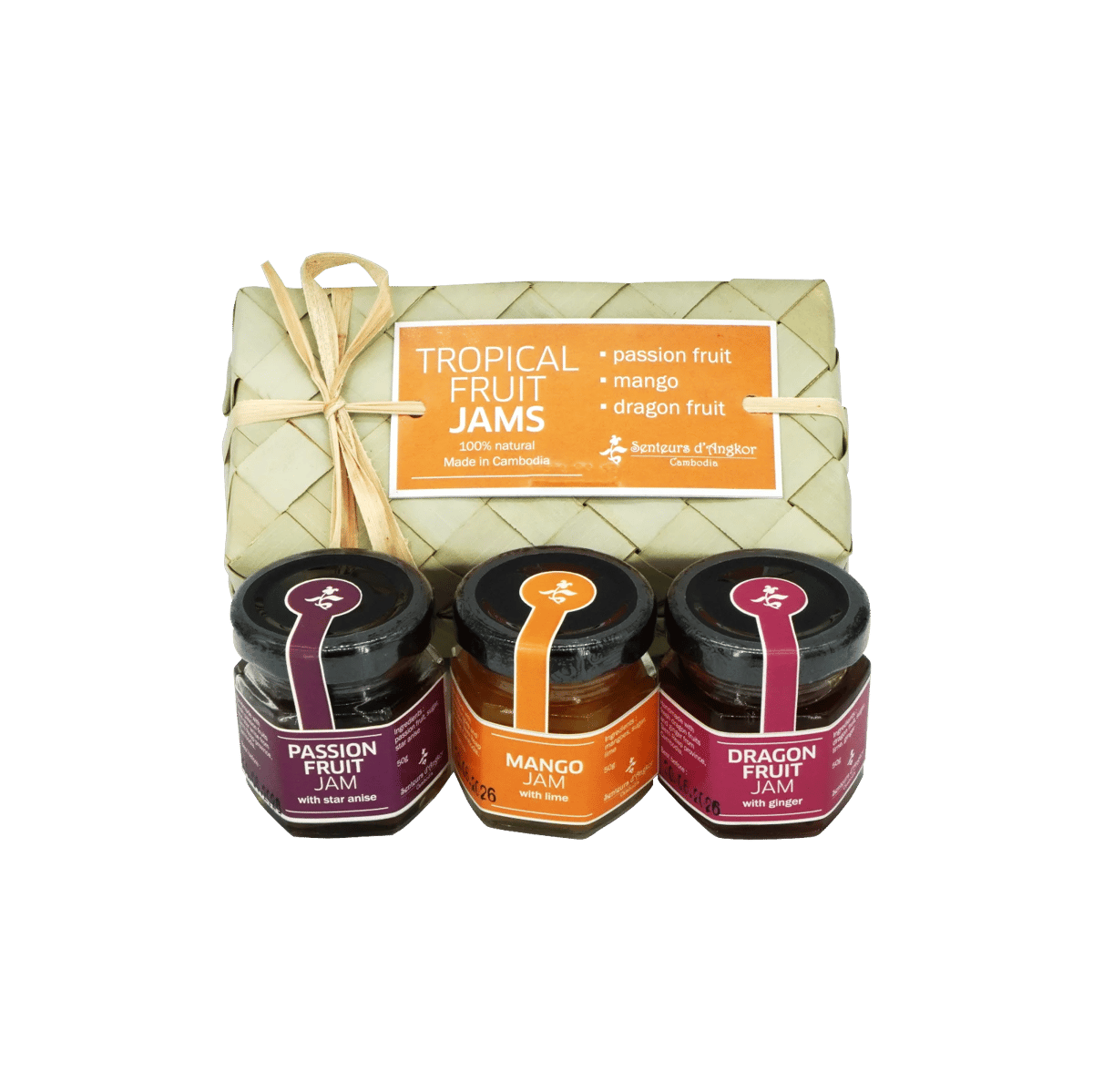 Set of 3 tropical fruit jam