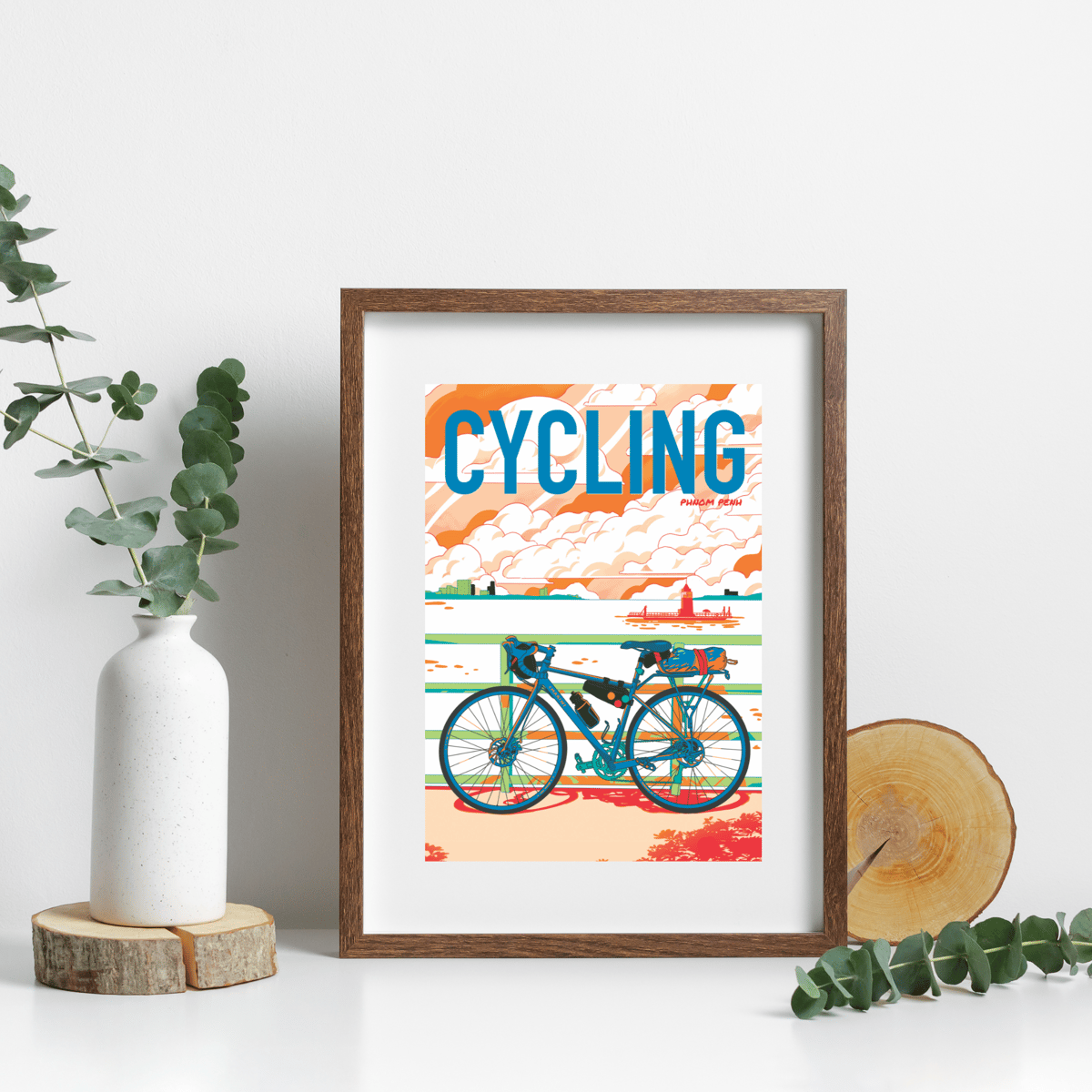 Art Print - Cycling Phnom Penh — image 1