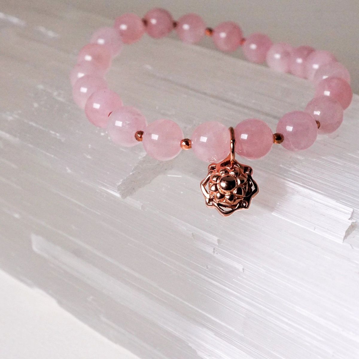 Garden of Desire - Embrace Rose Quartz Bracelet — image 1