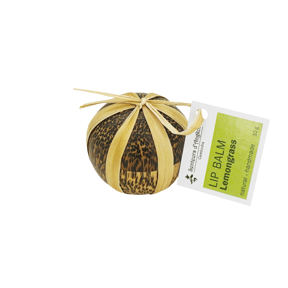 Lip balm in palm wood box 10g — image 1