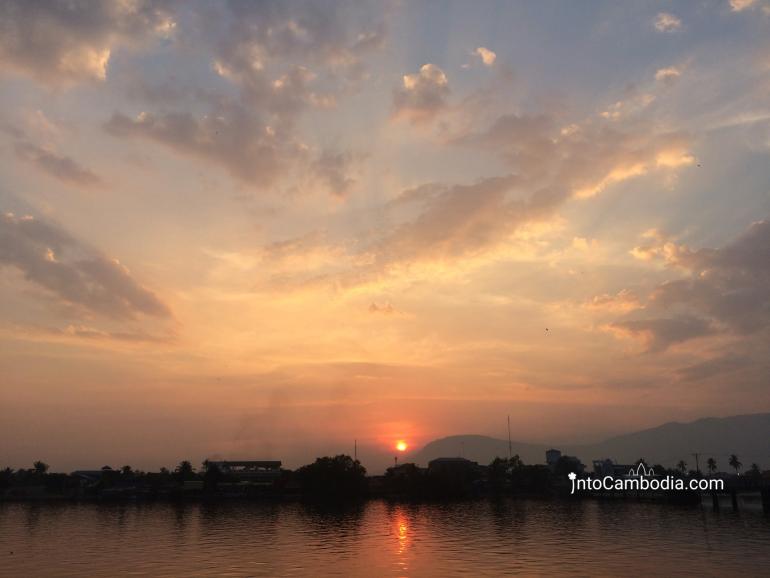 Sunset at Kampot River Cambodia by IntoCambodia