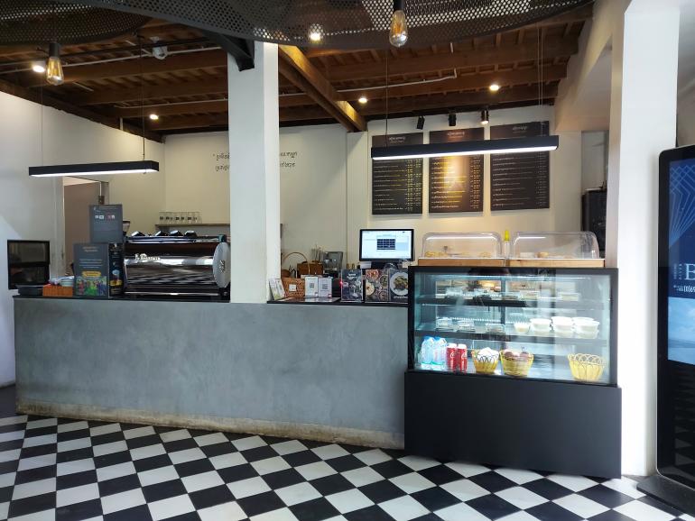 Coffee shop counter