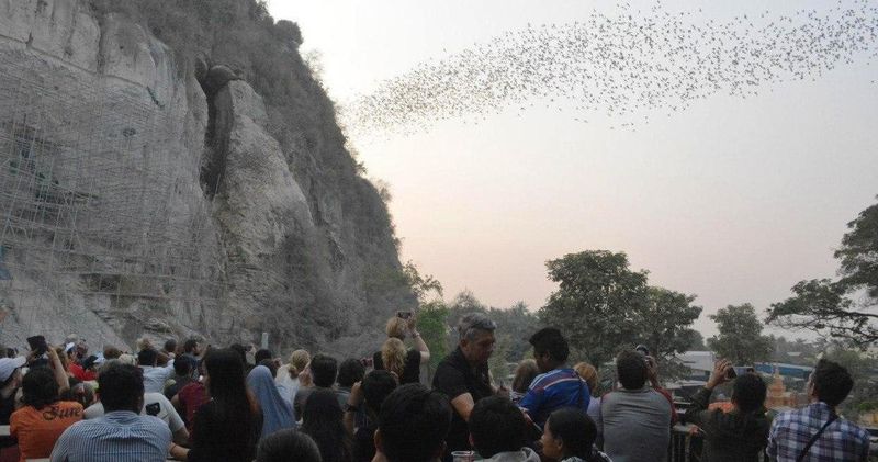 Phnom Sampov Bat Cave Evening